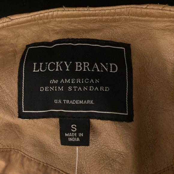 Lucky brand beige leather jacket - Picture 5 of 8